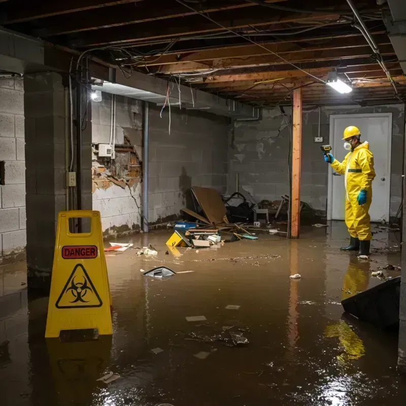 Flooded Basement Electrical Hazard in Meridian, CO Property